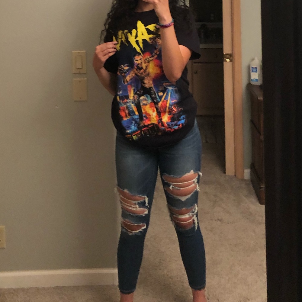 High waisted American eagle jeans